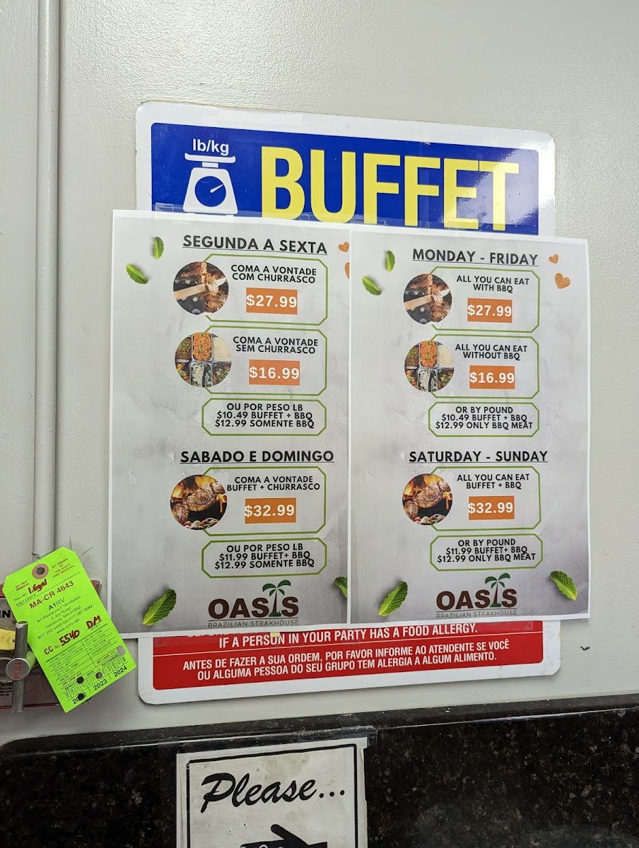 Oasis Brazilian Restaurant Menu - Image 5